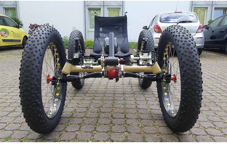 TrikExplor F426E 4WD recumbent quad 