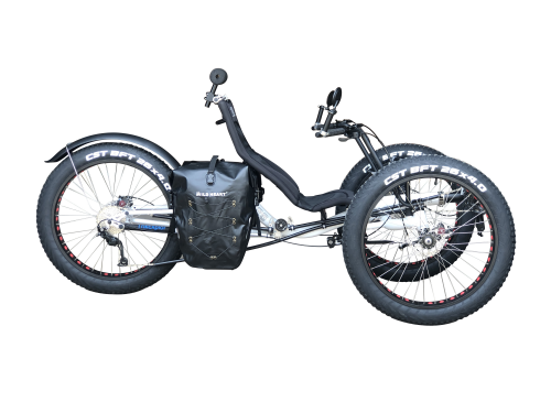 TrikExplor F326 Fat Tire Recumbent Trike Riding in Park Trail – Smooth Handling