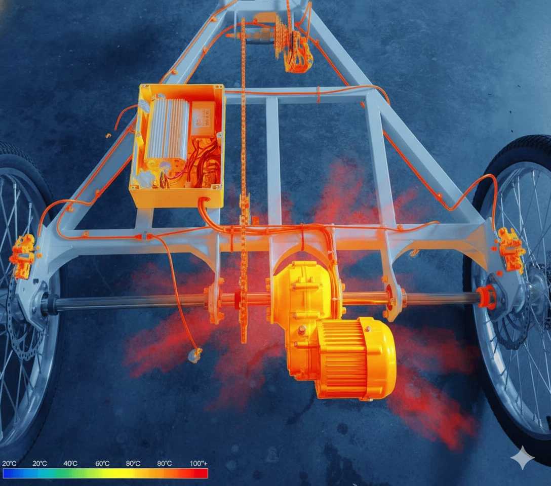 Heat map of motor stress